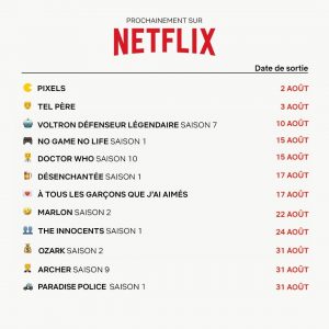 Nouveautés Netflix